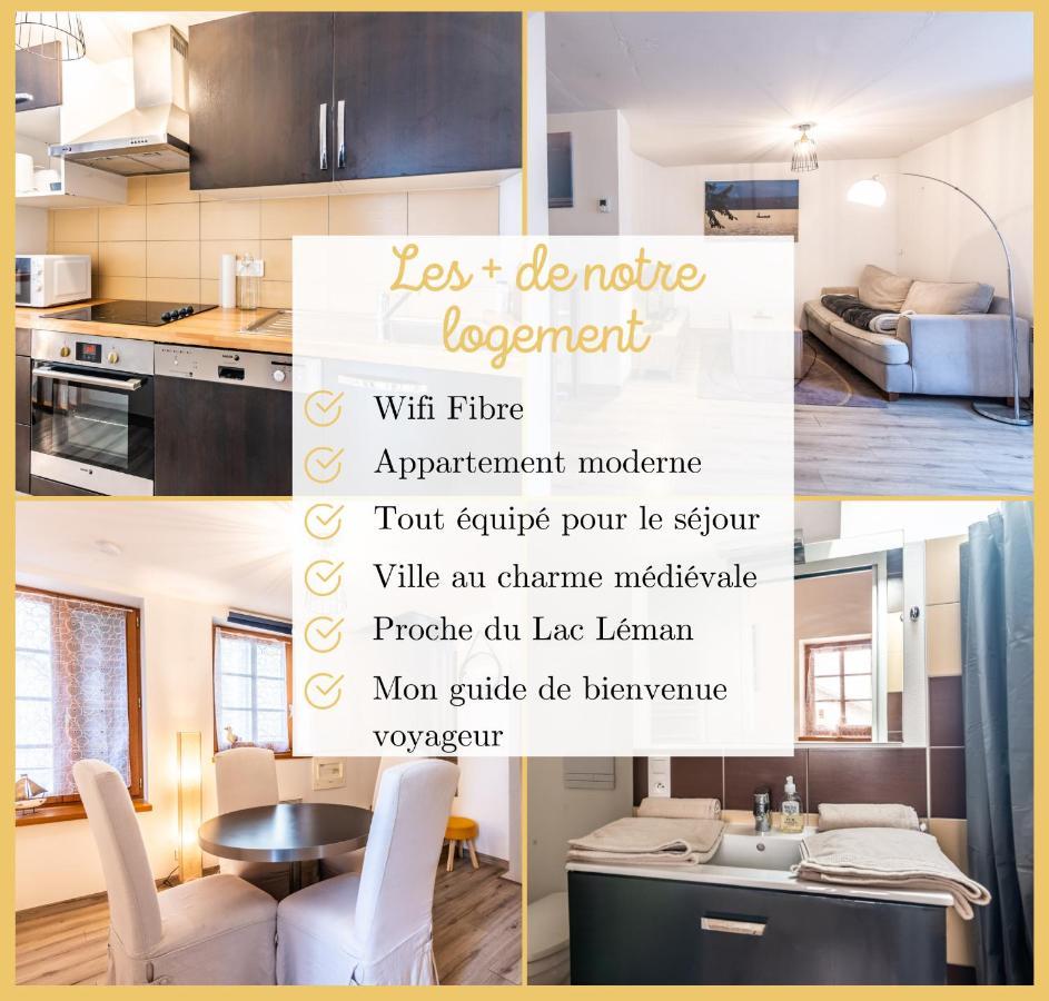 Maison En Duplex I Yvoire I Lac Leman I Medievale Bagian luar foto